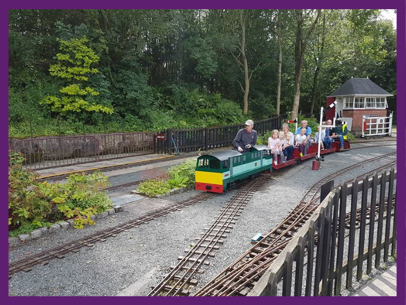 image of miniature railway at cinderbarrow