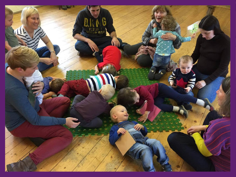image of parents, babies and toddlers at a playgroup